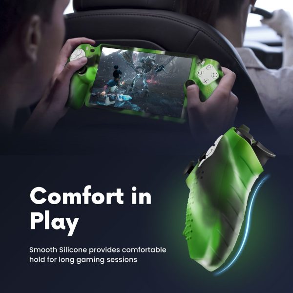 TNP Protective Case for Playstation Portal - Silicone Skin Cover for PS Portal Shell with Anti-Slip, Shock-Absorption, Anti-Fingerprint, Scratch-Resistant, Camouflage Green - Image 4