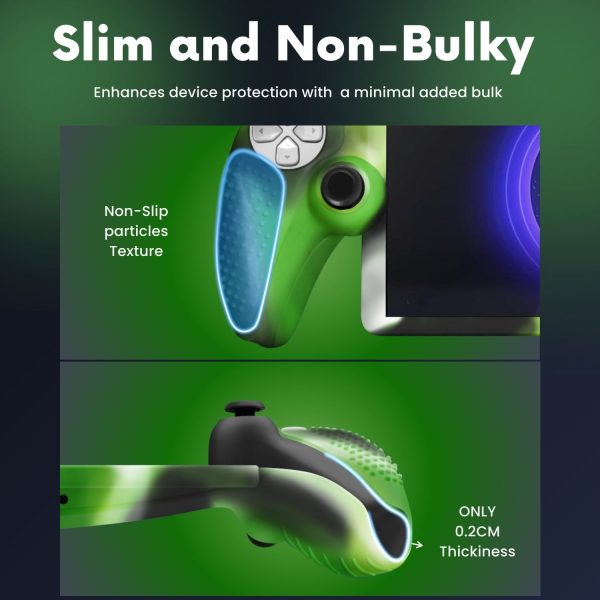 TNP Protective Case for Playstation Portal - Silicone Skin Cover for PS Portal Shell with Anti-Slip, Shock-Absorption, Anti-Fingerprint, Scratch-Resistant, Camouflage Green - Image 7
