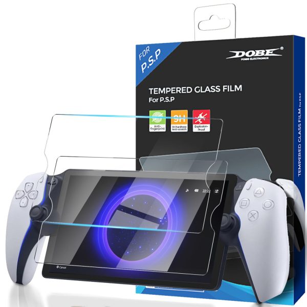 TNP 2-Pack Tempered Glass Screen Protector for PlayStation Portal Remote Player - 8-inch Transparent Clear Screen Protector for PS5 Portal - 9H Anti-Scratch Tempered Glass for PlayStation Portal