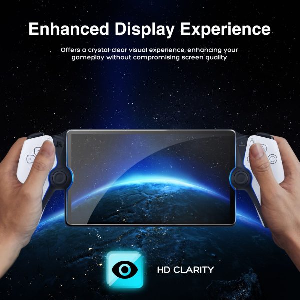 TNP 2-Pack Tempered Glass Screen Protector for PlayStation Portal Remote Player - 8-inch Transparent Clear Screen Protector for PS5 Portal - 9H Anti-Scratch Tempered Glass for PlayStation Portal - Image 3