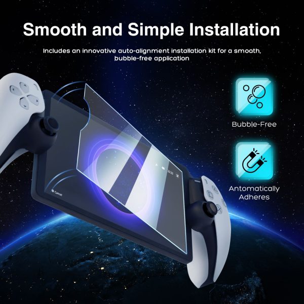 TNP 2-Pack Tempered Glass Screen Protector for PlayStation Portal Remote Player - 8-inch Transparent Clear Screen Protector for PS5 Portal - 9H Anti-Scratch Tempered Glass for PlayStation Portal - Image 6