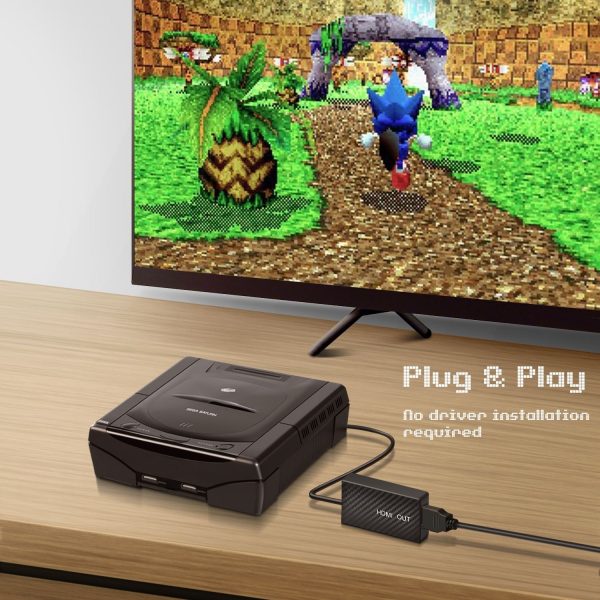 TNP For Sega Saturn HDMI Adapter For Sega Saturn S Video Cable HDMI Converter Cord compatible with Sega Saturn Console for HD TVs, Computer Monitors, and Projectors - Image 5