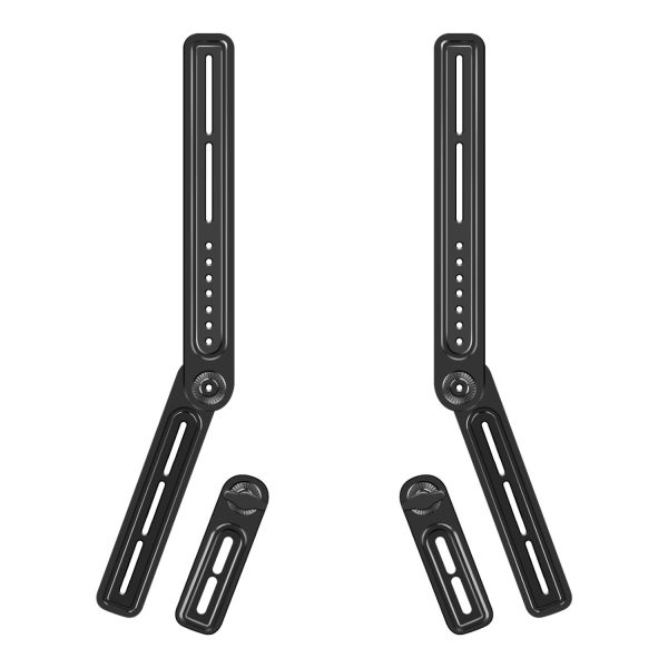 TNP Universal Soundbar Mount Under TV or Above - Sound Bar TV Mount Bracket Fits Most Speaker Brands Up to 33 Lbs with Adjustable Plates & Swivel Compatible with Sony, LG, Vizio, Bose, Yamaha, Samsung
