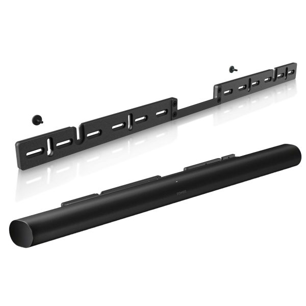 TNP Wall Mount Bracket Compatible with Sonos Arc Ultra and Sonos Arc Soundbar - Hidden Floating Hanging Style Design Sound Bar Mounting for Under TV Installation, Hardware Kit Included, Black