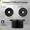 TNP for Starlink Cable Grommet Routing Kit - 1 Inch Wall Hole Feed Through Bushing, Silicone Wall Grommet for Starlink Ethernet Cable, Durable & Easy Installation, Black - Image 5