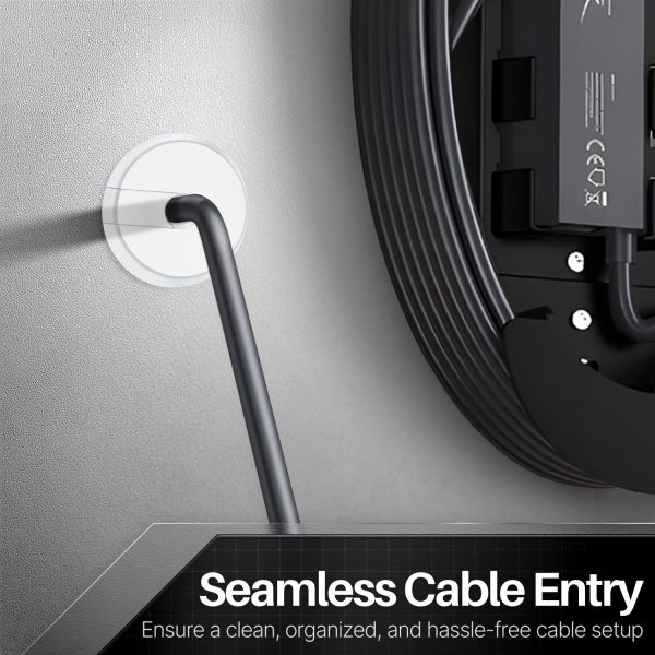 TNP for Starlink Cable Grommet Routing Kit - 1 Inch Wall Hole Feed Through Bushing, Silicone Wall Grommet for Starlink Ethernet Cable, Durable & Easy Installation, White - Image 2