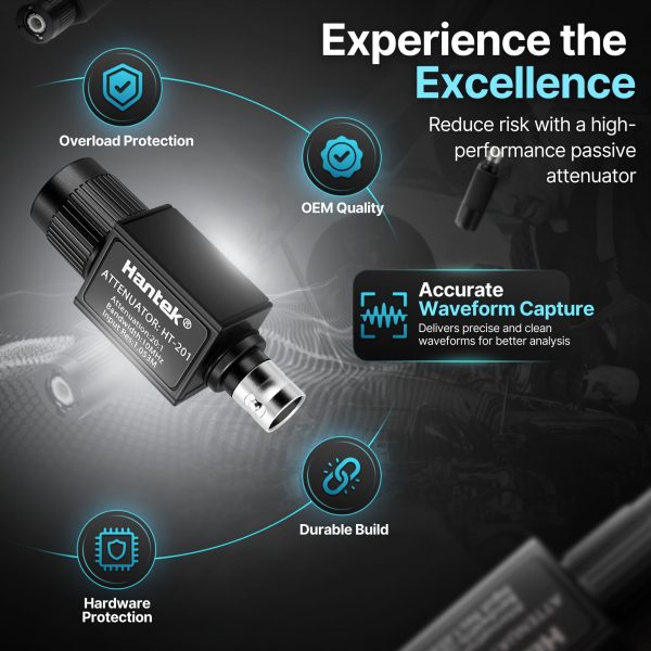 Hantek 20:1 Passive Attenuator For Pico Auto Scope Ignition WF UK, 300v Max (Original OEM Version) Injector and Primary Ignition Waveforms With Oscilloscope - Image 4