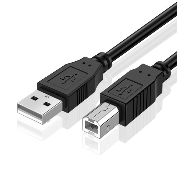 TNP USB A to USB B Audio MIDI Cable Male to Male - MIDI to USB Cable 2.0 Type for Computer, Laptop, MIDI Piano Keyboard, Projector, Printers, and Equipment with USB MIDI Cable Interface (1.5 Meters)