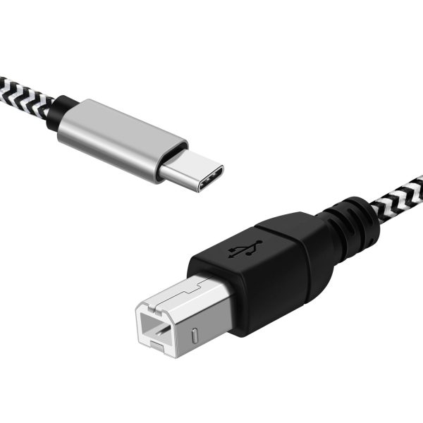 TNP Premium USB C to USB B Cable - High-Speed Printer Cable to USB C, MIDI to USB C, Durable, Universally Compatible USB Type B 2.0 to USB Type C Cord - 3.3 Ft, 1 Meter