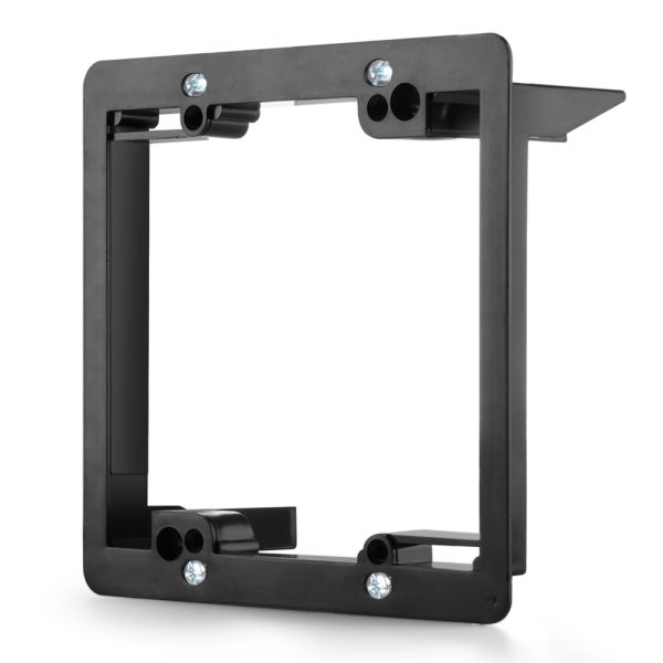 TNP Brush Wall Plate with Mounting Bracket Kit Double 2 Gang Cable Entry Access Brush Bristles Style Strap Opening Port Insert Socket Wiring Plug Jack Decorative Face Cover Outlet Mount Panel (Black) - Image 6
