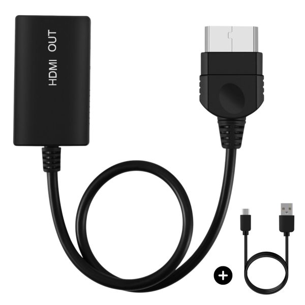 TNP For Original Xbox HDMI Adapter, HDMI Cable for Xbox One Converter Link Cable Connector compatible with Original Xbox Console for HD TVs, Monitors, and Projectors