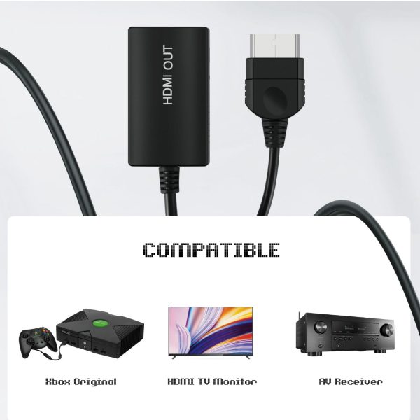 TNP For Original Xbox HDMI Adapter, HDMI Cable for Xbox One Converter Link Cable Connector compatible with Original Xbox Console for HD TVs, Monitors, and Projectors - Image 3