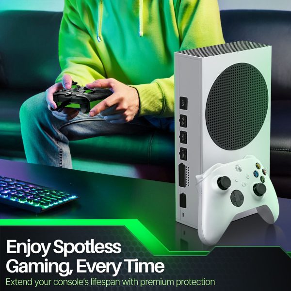 TNP Dust Cover for Xbox Series S - Protective Nets and Silicone Jack Stopper Dust Proof Kit, Guard Against Dust & Scratches - Port Covers for Xbox Series S Console - Image 6