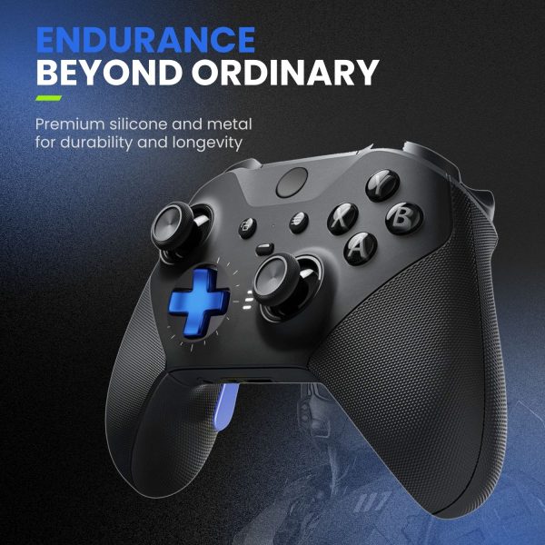 TNP Paddles for Xbox Elite 2 Controller - Accessories Replacement Metal Stainless Steel Paddles Trigger & D-Pad Parts Accessories Compatible with Xbox Elite Controller Series 2 Core, Blue - Image 2