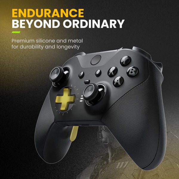 TNP Paddles for Xbox Elite 2 Controller - Accessories Replacement Metal Stainless Steel Paddles Trigger & D-Pad Parts Accessories Compatible with Xbox Elite Controller Series 2 Core, Gold - Image 2