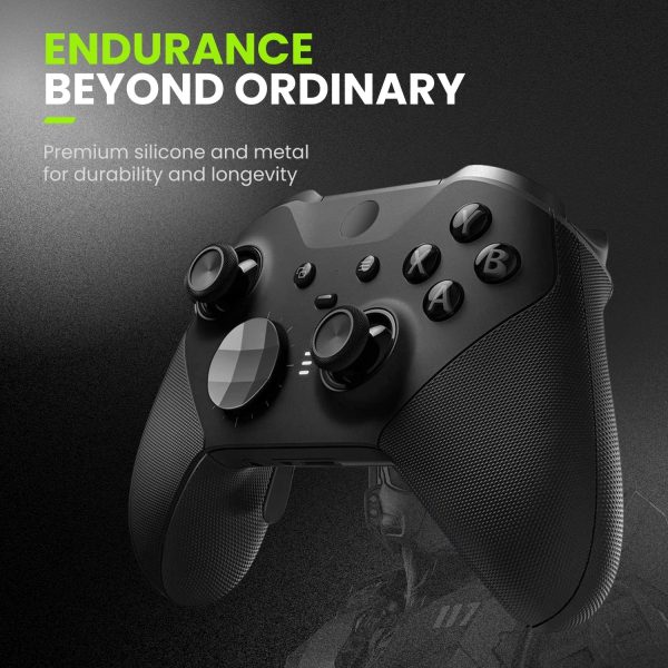 TNP Thumbsticks for Xbox Elite 2 Controller - Accessories Replacement Metal Mod Parts Thumbsticks, Paddles, D-Pads, Tool Compatible with Xbox One Elite Controller Series 2 Core, Black - Image 2
