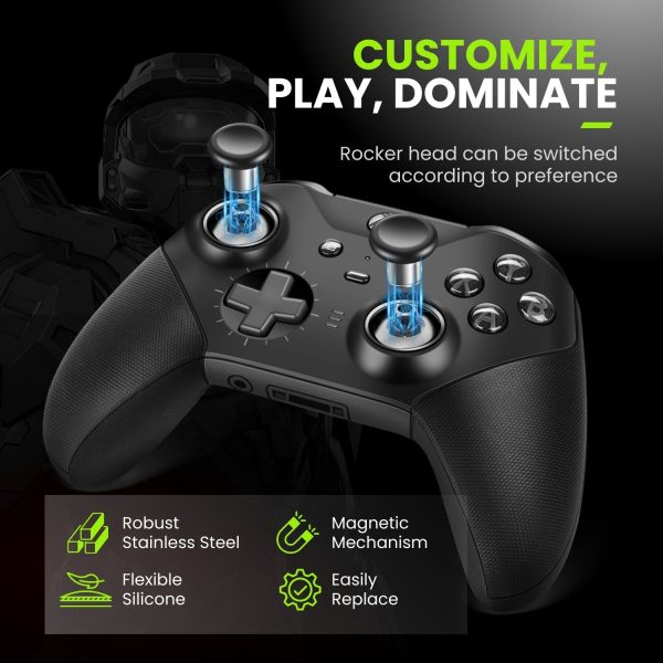 TNP Thumbsticks for Xbox Elite 2 Controller - Accessories Replacement Metal Mod Parts Thumbsticks, Paddles, D-Pads, Tool Compatible with Xbox One Elite Controller Series 2 Core, Black - Image 5