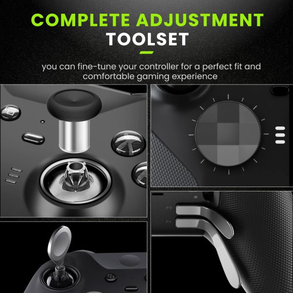 TNP Thumbsticks for Xbox Elite 2 Controller - Accessories Replacement Metal Mod Parts Thumbsticks, Paddles, D-Pads, Tool Compatible with Xbox One Elite Controller Series 2 Core, Black - Image 6