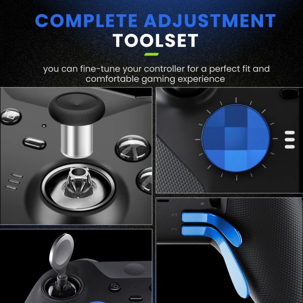 TNP Thumbsticks for Xbox Elite 2 Controller - Accessories Replacement Metal Mod Parts Thumbsticks, Paddles, D-Pads, Tool Compatible with Xbox One Elite Controller Series 2 Core, Blue - Image 6