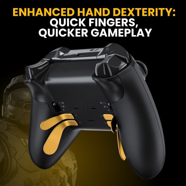 TNP Thumbsticks for Xbox Elite 2 Controller - Accessories Replacement Metal Mod Parts Thumbsticks, Paddles, D-Pads, Tool Compatible with Xbox One Elite Controller Series 2 Core, Gold - Image 3